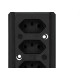 Tomada Barra Intern.B Tripla 2P+T20A Preto Tomada Barra Intern.B Tripla 2P+T20A Preto
