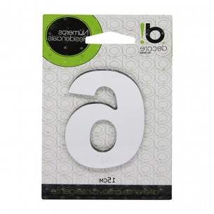 Numero Alum Espelhado 15Cm Decore 6