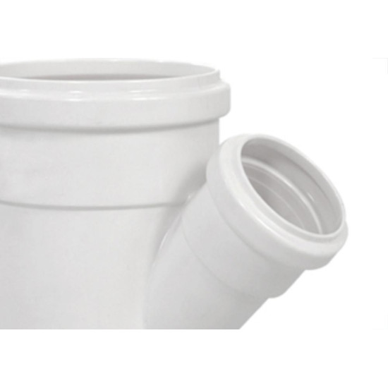 Juncao Esgoto Fortlev 100X 75 Branco - Kit C/10 Unidades