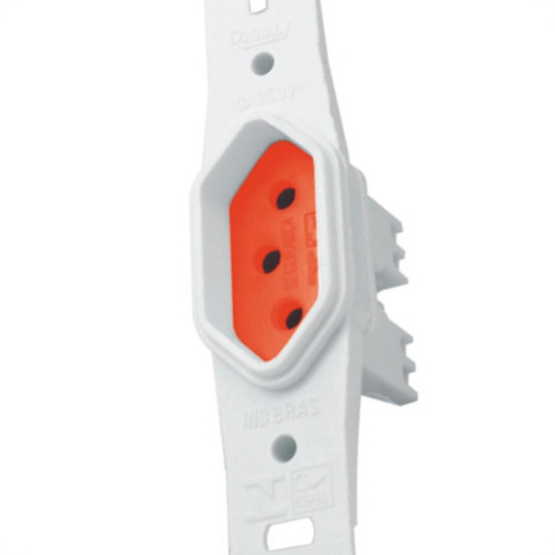 Kit C/5 - Conjunto Radial Pollar 1901377 1Tomada 20A Vermelho S/P Kit C/5 - Conjunto Radial Pollar 1901377 1Tomada 20A Vermelho S/P