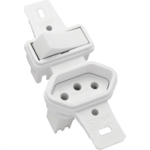 Conjunto Rad Pollar 1901131 1P 1Tomada 10A S/P