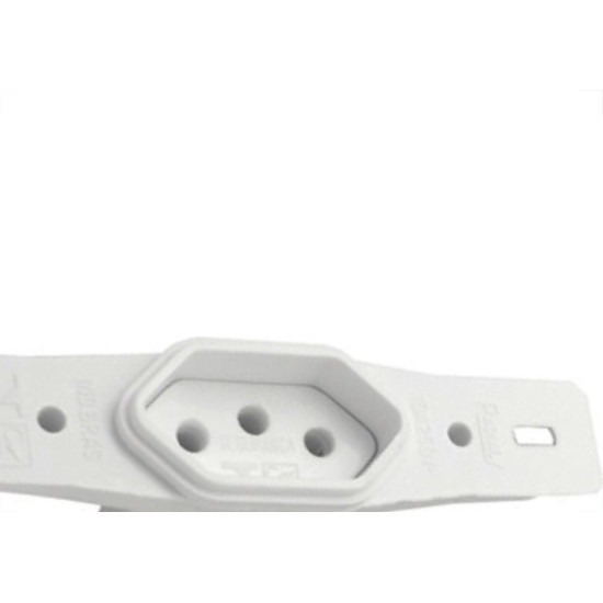 Kit C/3 - Conjunto Radial Pollar 1901132 1Tomada 10A S/P Kit C/3 - Conjunto Radial Pollar 1901132 1Tomada 10A S/P