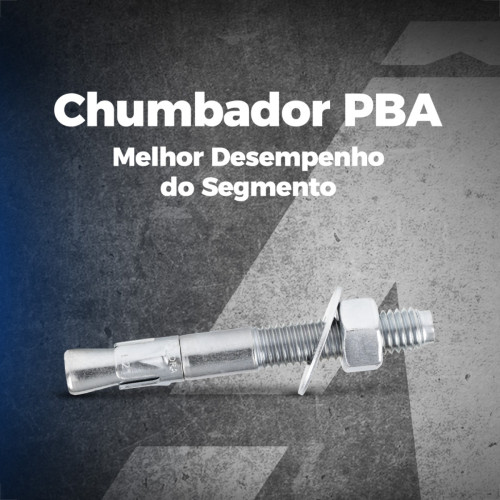 Chumbador. Fixador Aco Ancora Pba 1/4 X 2.1/4 - Kit C/50 Unidades