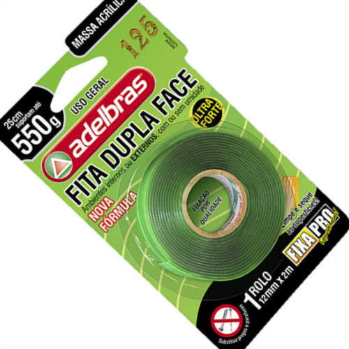 Fita Dupla-Face Adelbras F.Pro 12Mmx2