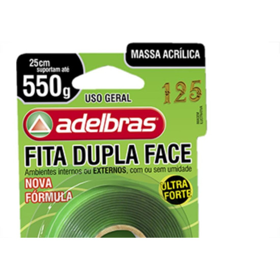 Fita Dupla-Face Adelbras F.Pro 12Mmx2