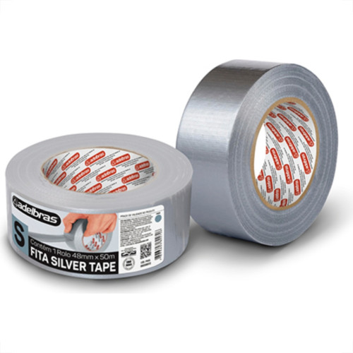 Fita Silver Tape Adelbras Cinza 48Mmx50M Fita Silver Tape Adelbras Cinza 48Mmx50M