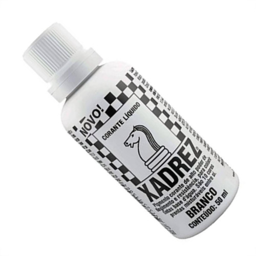 Corante Xadrez 50Ml Branco - Kit C/12 Unidades