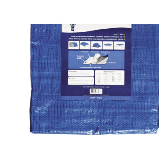 Lona Carreteiro Brasfort 3X2 Azul 8971