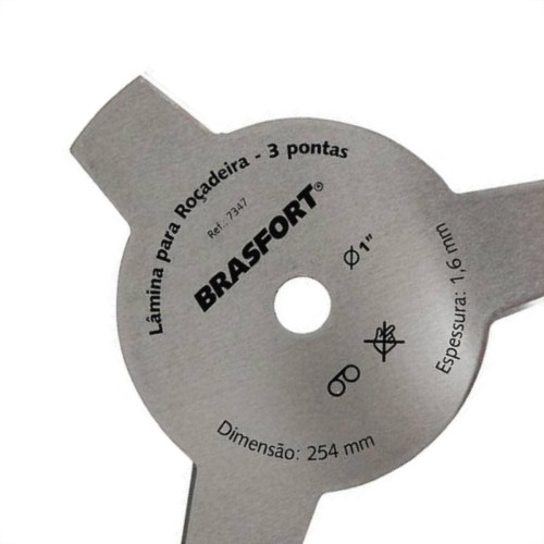Lamina Rocad.3Ponta 255X1.5X3/4 Brasf Lamina Rocad.3Ponta 255X1.5X3/4 Brasf
