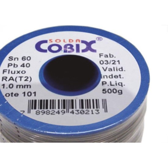 Solda Cobix Rolo Azul 500G Solda Cobix Rolo Azul 500G