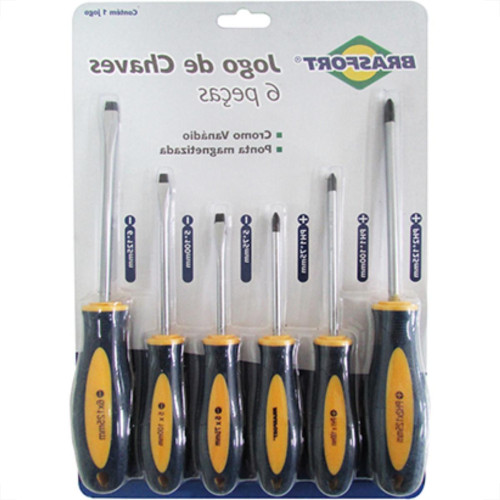 Jogo Chave Fenda_Phil Brasfort Crv 6P 7029 Jogo Chave Fenda_Phil Brasfort Crv 6P 7029