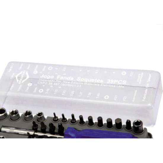 Jogo Chave Intercamb.Soquete 39Pc Brasfort 6007 Jogo Chave Intercamb.Soquete 39Pc Brasfort 6007