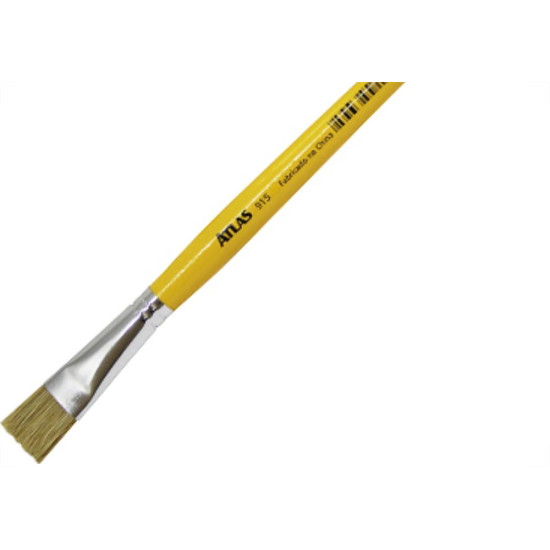 Pincel Atlas Achatado 915/14 - Kit C/12 Unidades