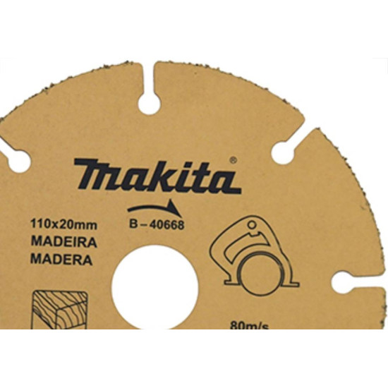 Disco Tungstenio Makita Mad 110X20Mm 668