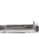 Chumbador. Fixador Aco Ancora Cba 1/4 X 2 C/Parafuso - Kit C/25 Unidades