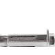 Chumbador. Fixador Aco Ancora Cba 1/2 X 3 C/Parafuso - Kit C/25 Unidades