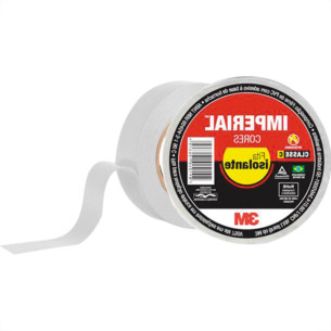 Fita Isolante 3M Imperial 10Mx18 Branca - Kit C/10 Unidades
