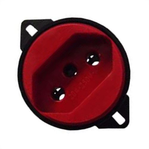Tomada Transmobil 2P+T 20A Piso Vermelho 24054 Tomada Transmobil 2P+T 20A Piso Vermelho 24054
