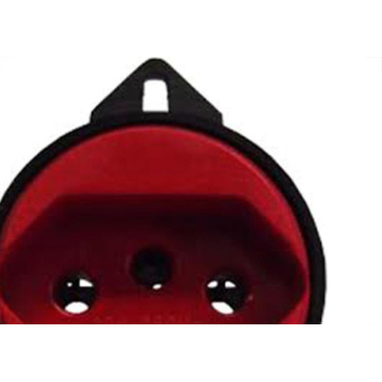 Tomada Transmobil 2P+T 20A Piso Vermelho 24054 Tomada Transmobil 2P+T 20A Piso Vermelho 24054