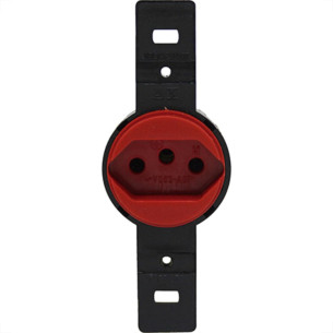 Tomada Transmobil Red S/P 10A Vermelho 23077