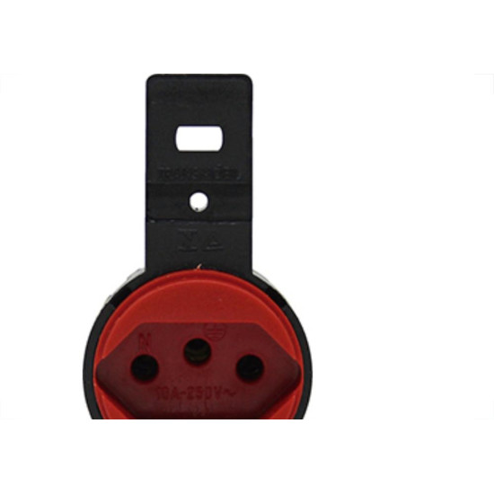 Tomada Transmobil Red S/P 10A Vermelho 23077 Tomada Transmobil Red S/P 10A Vermelho 23077