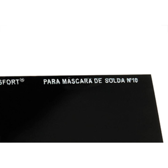 Vidro P/Mascara Solda Escuro Brasfort 10 Vidro P/Mascara Solda Escuro Brasfort 10