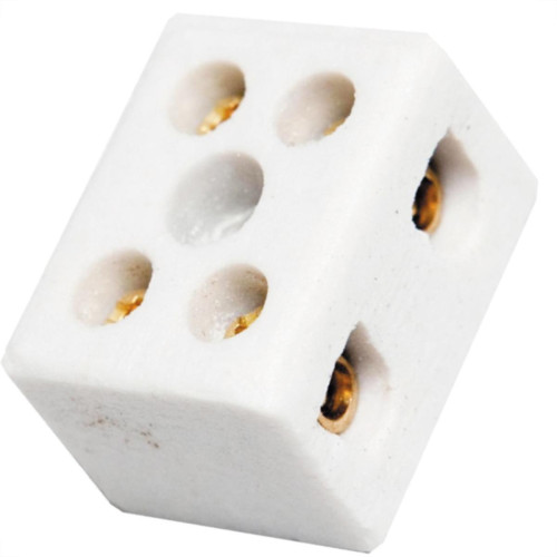 Conector Brasfort Porcelana 06Mm Bif 8607 - Kit C/100 Unidades Conector Brasfort Porcelana 06Mm Bif 8607 - Kit C/100 Unidades