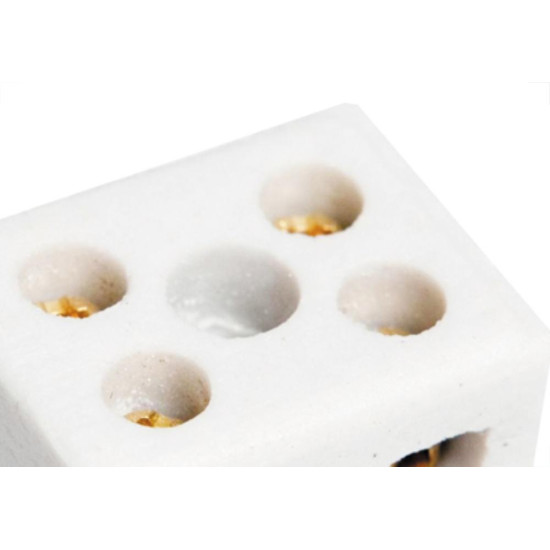Conector Brasfort Porcelana 06Mm Bif 8607 - Kit C/100 Unidades Conector Brasfort Porcelana 06Mm Bif 8607 - Kit C/100 Unidades