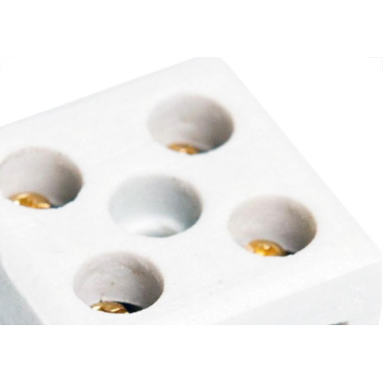 Conector Brasfort Porcelana 10Mm Bif 8609 - Kit C/50 Unidades Conector Brasfort Porcelana 10Mm Bif 8609 - Kit C/50 Unidades
