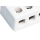 Conector Brasfort Porcelana 10Mm Trifasico 8610 - Kit C/50 Unidades Conector Brasfort Porcelana 10Mm Trifasico 8610 - Kit C/50 Unidades