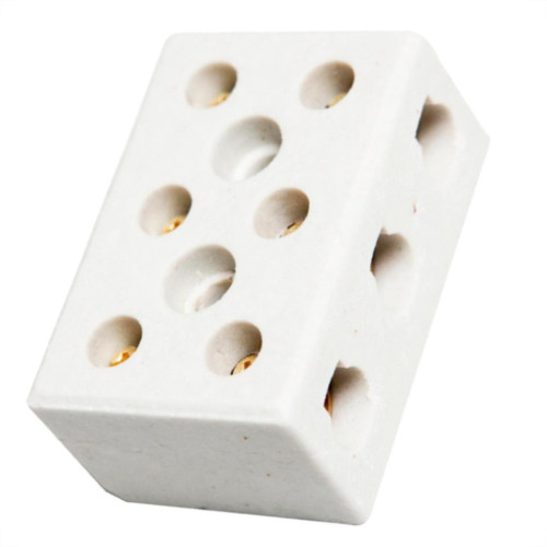 Conector Brasfort Porcelana 16Mm Trifasico 8767 - Kit C/12 Unidades Conector Brasfort Porcelana 16Mm Trifasico 8767 - Kit C/12 Unidades