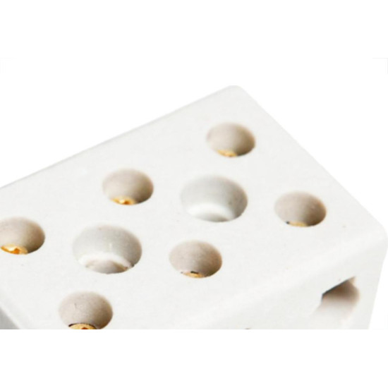 Conector Brasfort Porcelana 16Mm Trifasico 8767 - Kit C/12 Unidades Conector Brasfort Porcelana 16Mm Trifasico 8767 - Kit C/12 Unidades