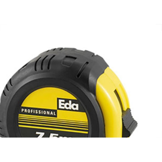 Trena 7,5Mt Emborrachado 25Mm Amarelo Eda Trena 7,5Mt Emborrachado 25Mm Amarelo Eda