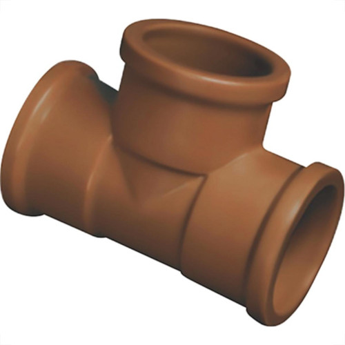 Tee Corr Plastik Lll D 1.1/4 Marrom - Kit C/10 Unidades Tee Corr Plastik Lll D 1.1/4 Marrom - Kit C/10 Unidades