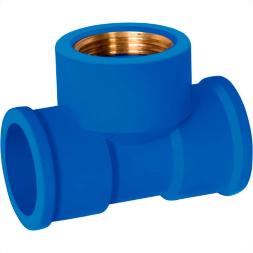 Tee Azul Corr Plastik 3/4 X 3/4 - Kit C/25 Unidades Tee Azul Corr Plastik 3/4 X 3/4 - Kit C/25 Unidades