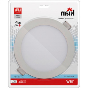 Luminaria Led Embutir Redonda 15W 6000K 20Cm Kian