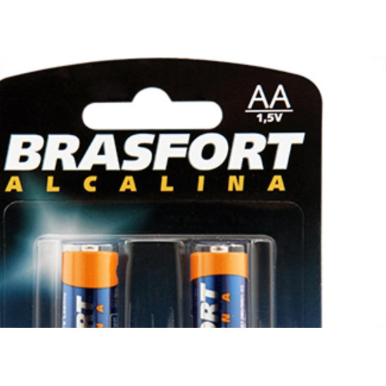 Pilha Alcalina Brasfort Peq Aa2 C/2 Pilha Alcalina Brasfort Peq Aa2 C/2
