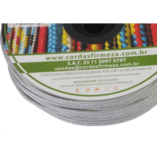 Corda Poliest.Firmeza Branco 06Mm-150Mt Carr