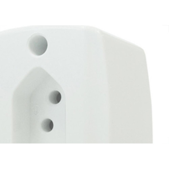 Tomada 2P+T Ilumi Ret Ext.10A Branco 16516 - Kit C/10 Unidades