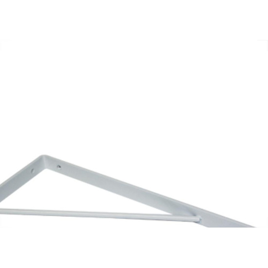 Cantoneira Mao Francesa Overtime Reforc Branco 30Cm - Kit C/12 Unidades Cantoneira Mao Francesa Overtime Reforc Branco 30Cm - Kit C/12 Unidades