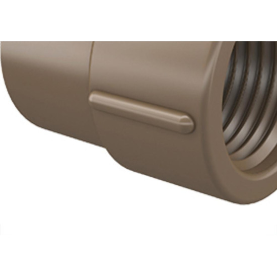 Luva Lr Fortlev 3/4 X 1/2 Marrom - Kit C/30 Unidades Luva Lr Fortlev 3/4 X 1/2 Marrom - Kit C/30 Unidades