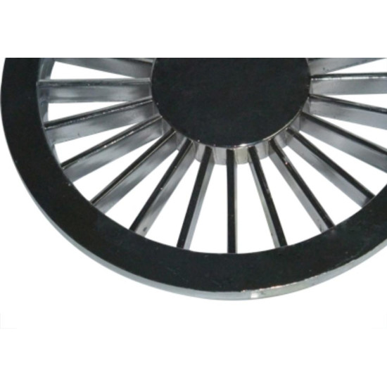 Grelha Plast Red Cromado 10X10 Lucon