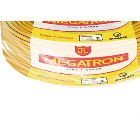Fio Cabo Auto Megatron 2.50 Amarelo