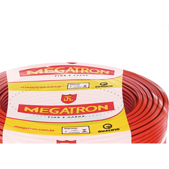 Fio Cabo Auto Megatron 4.00 Vermelho