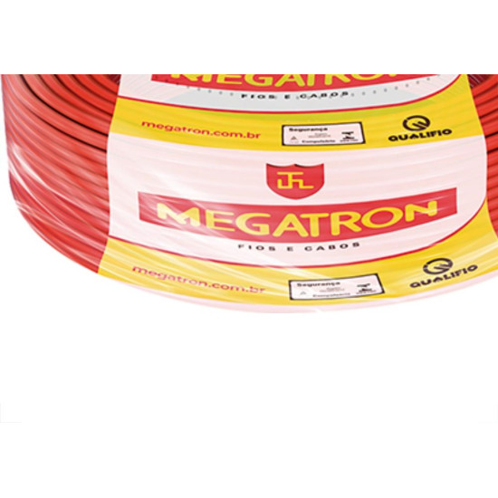 Fio Cabo Auto Megatron 6.00 Vermelho