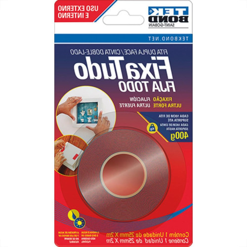 Fita Dupla-Face Tekbond F.Tud Extensao 25Mmx2 Fita Dupla-Face Tekbond F.Tud Extensao 25Mmx2