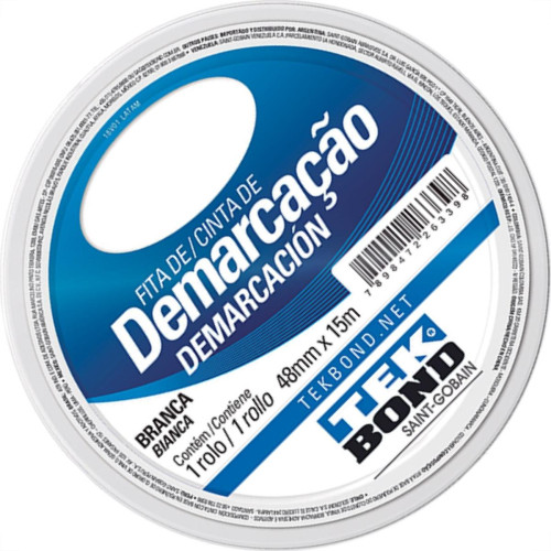 Fita Ades Demarcacao Tekbond Branco 48Mmx15M Fita Ades Demarcacao Tekbond Branco 48Mmx15M