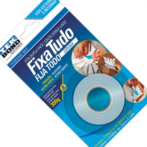 Fita Dupla-Face Tekbond Espuma 24Mmx1,5 Fita Dupla-Face Tekbond Espuma 24Mmx1,5