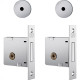 Trava Stam Quadr.1004 Cromado Inox Par Trava Stam Quadr.1004 Cromado Inox Par