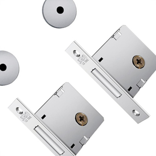 Trava Stam Quadr.1004 Cromado Inox Par Trava Stam Quadr.1004 Cromado Inox Par